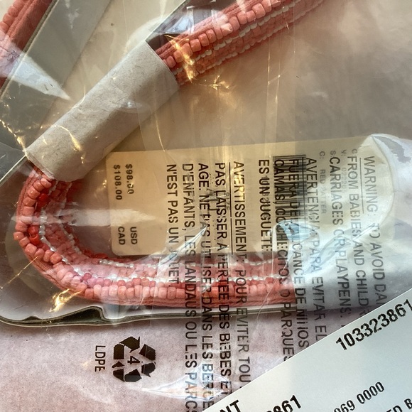 🐾Anthropologie Fiona Beaded Bag Animal Edition Dog Purse NEW - Picture 9 of 10